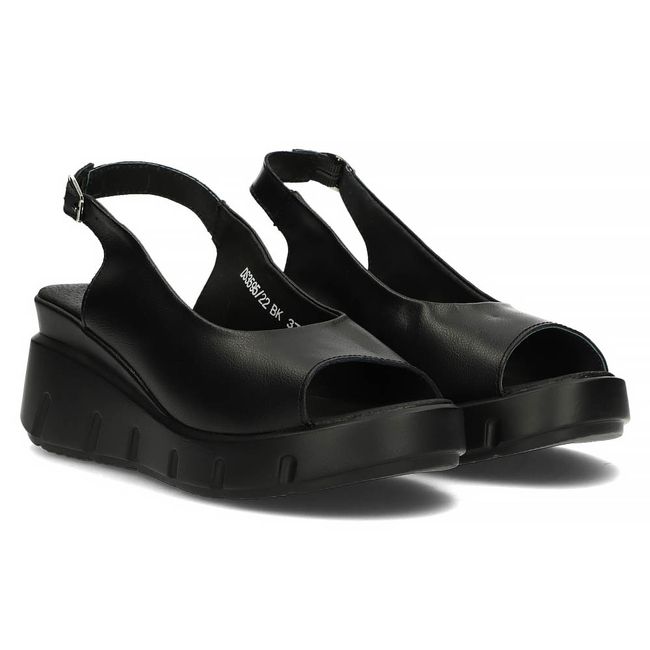 Leather sandals Filippo DS3595/22 BK black