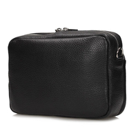 Handbag Toscanio Leather Messenger Bag E5 black