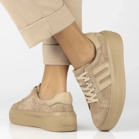 Leather sneakers Filippo DP7173/25 BE beige