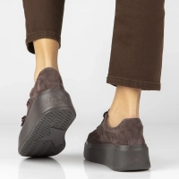 Skórzane sneakersy Filippo DP7987/26 D BR brązowe