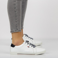 Leather shoes Filippo DP2154/22 WH white