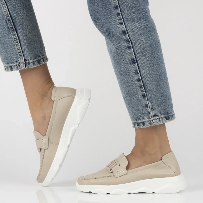 Leather shoes Filippo DP6763/25 BE beige