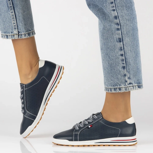 Leather shoes Filippo DP3509/24 NV navy