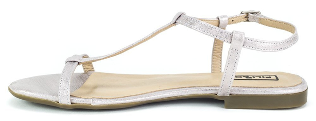 Sandały Filippo 1257 Róż Satyna