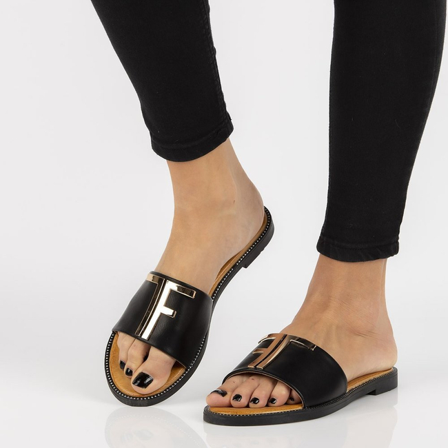 Slippers Filippo DK2103/21 BK black