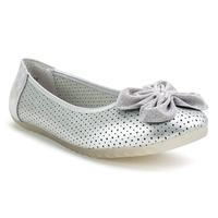 Baleriny Filippo DP034/18 SL srebrne