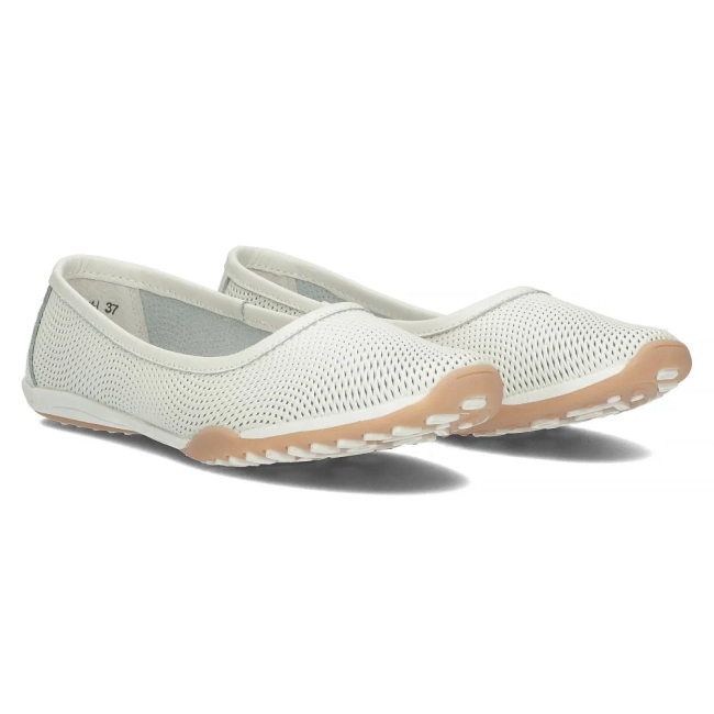 Leather ballerinas Filippo DP3681/25 WH white
