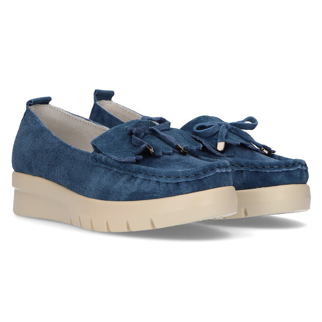 Leather loafers Filippo DP2030/21 BL blue