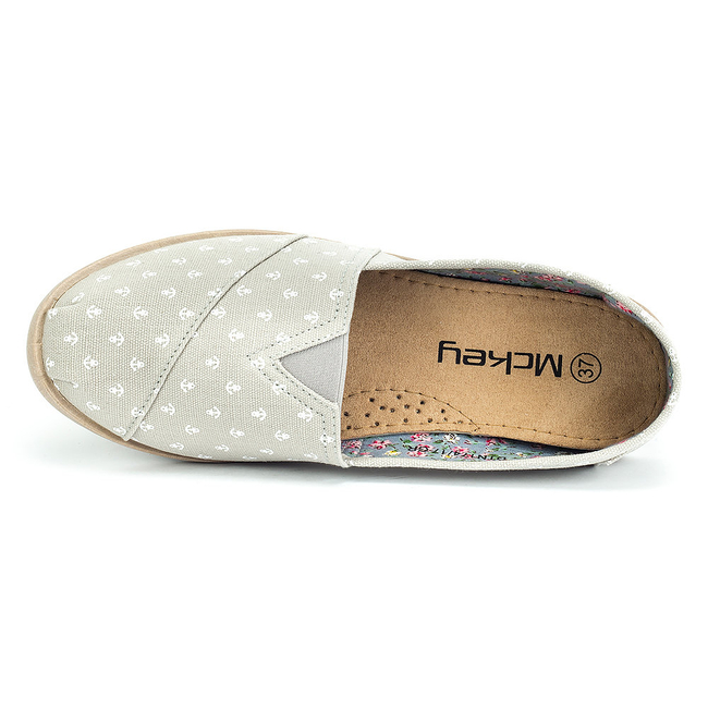 Espadryle McKey DTN174/17 GR szare