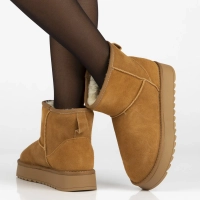 Leather snow boots Filippo DBT7329/25 CA brown