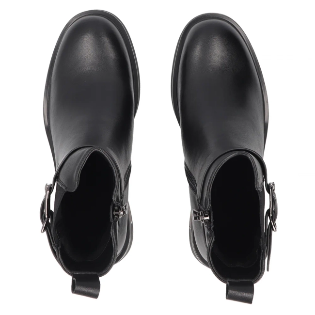 Leather ankle boots Filippo DBT8049/26 BK black