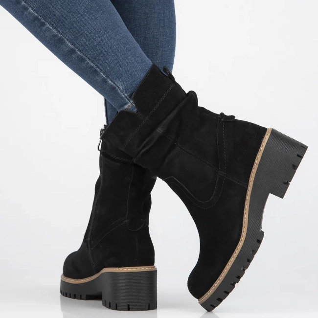 Leather ankle boots Filippo DBT6402/24 BK black