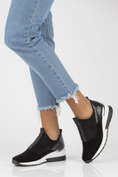 Skórzane Sneakersy Filippo DP1689/21 BK WH Czarne