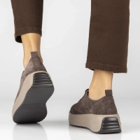Skórzane sneakersy Filippo DP8339/26 D BR brązowe