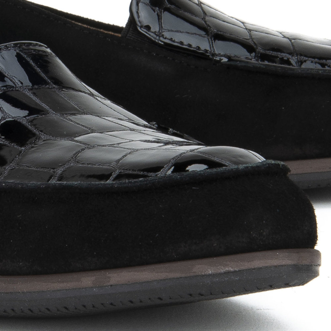 Półbuty Filippo 3606 Czarny Zamsz + B26