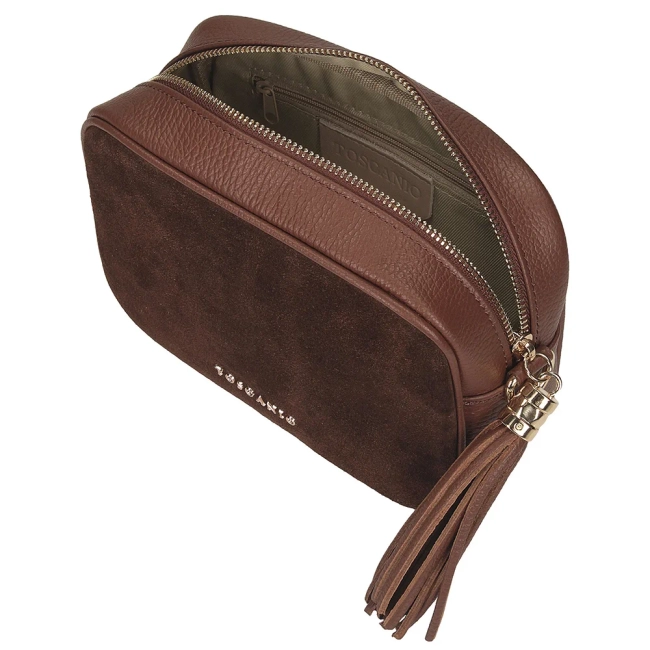 Leather handbag Toscanio G88 brown