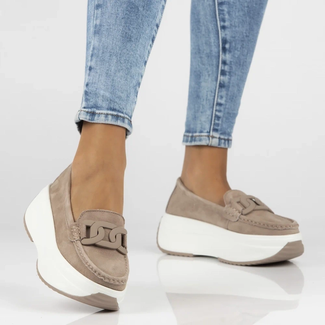 Leather shoes Filippo DP6132/25 BE beige