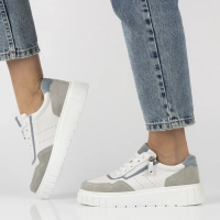 Leather sneakers Filippo DP6862/25 WH white