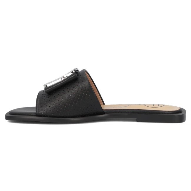 Leather flip-flops Filippo DK6985/25 BK black