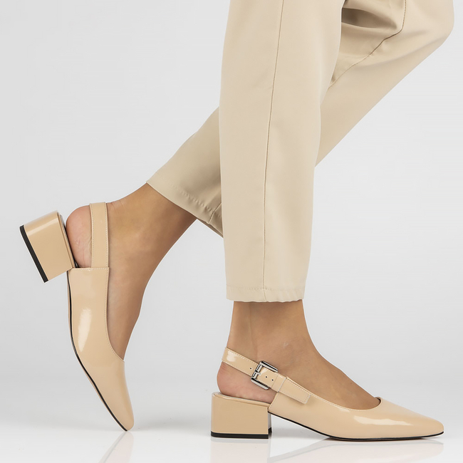 Leather pumps Filippo DP4447/23 BE beige