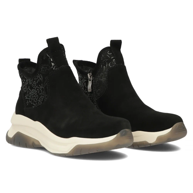 Leather ankle boots Filippo DBT6446/24 BK black