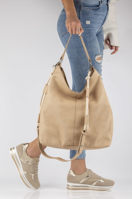 Bag Filippo TD0157/21 BE beige bag with decorative cord