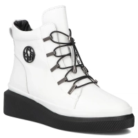 Leather ankle boots Filippo DBT7416/25 WH white