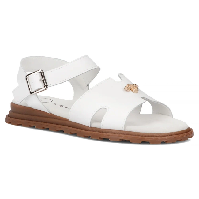 Leather sandals Filippo DS7031/25 WH white