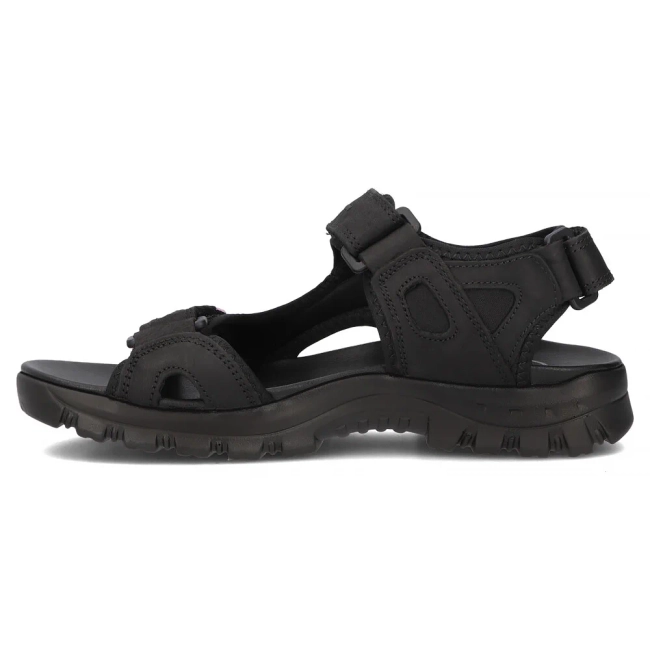 Leather sandals Filippo DS7033/25 BK black
