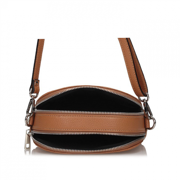 Handbag Toscanio Leather Messenger Bag A283 red