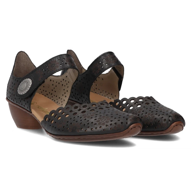 Leather shoes Filippo 43753-00 black