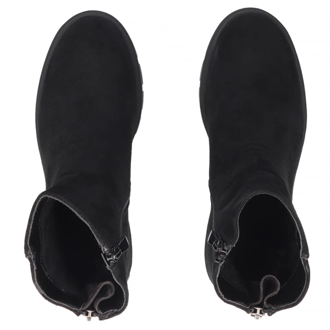 Skórzane botki Filippo DBT8313/26 BK czarne