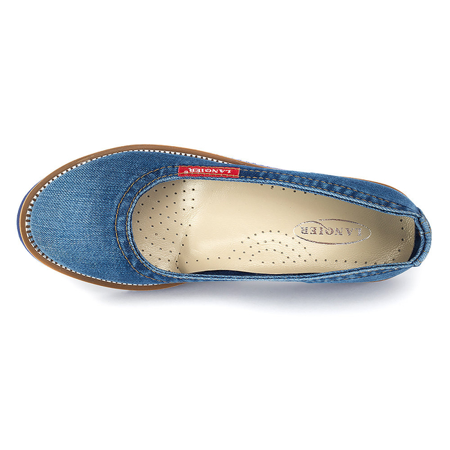Półbuty Lanqier 40C203 Jeans
