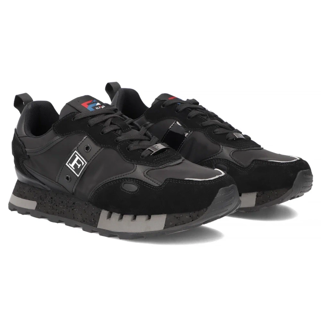 Skórzane sneakersy Filippo MSP7835/26 BK czarne