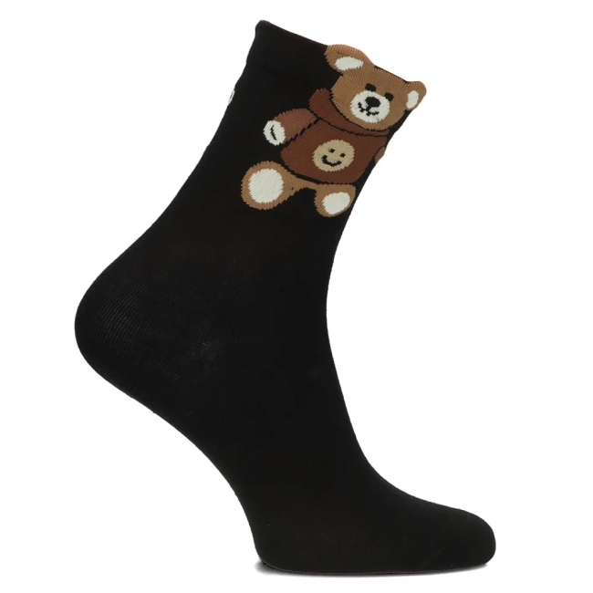 Women's Socks Cosas LM208 black teddy
