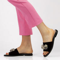 Leather flip-flops Filippo 177 black