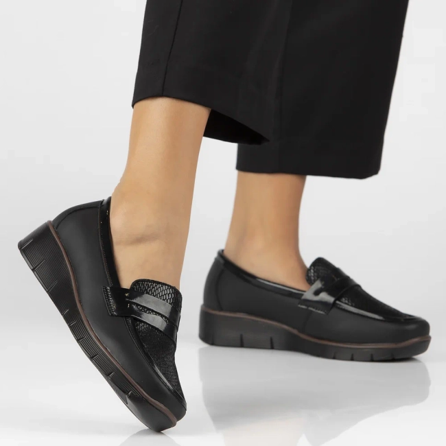 Leather shoes Filippo DP6455/24 BK black