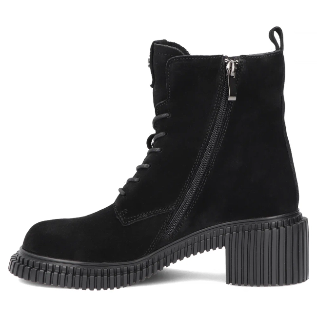 Leather heeled ankle boots Filippo DBT8072/26 BK black