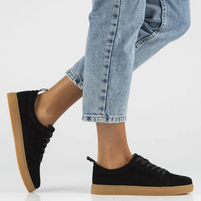 Leather shoes Filippo DP6129/24 BK black