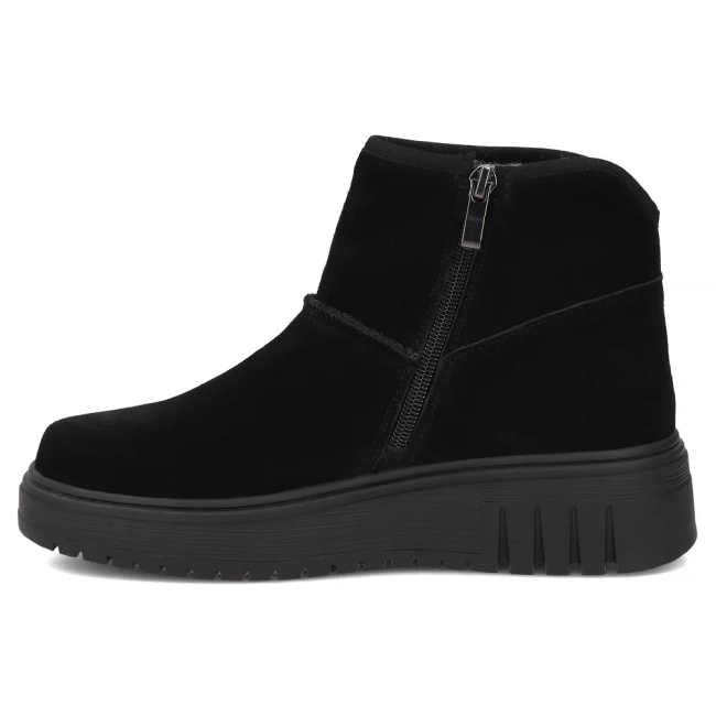 Leather platform ankle boots Filippo DBT8342/26 BK black