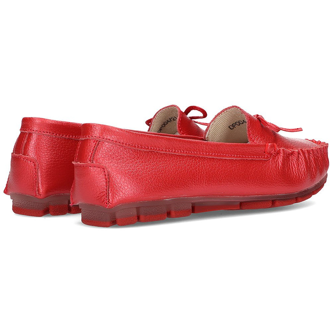 Leather loafers Filippo DP004/21 RD red