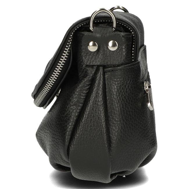 Torebka Toscanio Listonoszka Skórzana C263 czarna