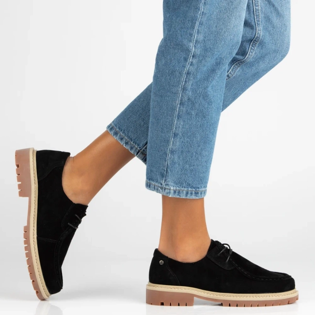 Leather shoes Filippo DP7497/26 BK black
