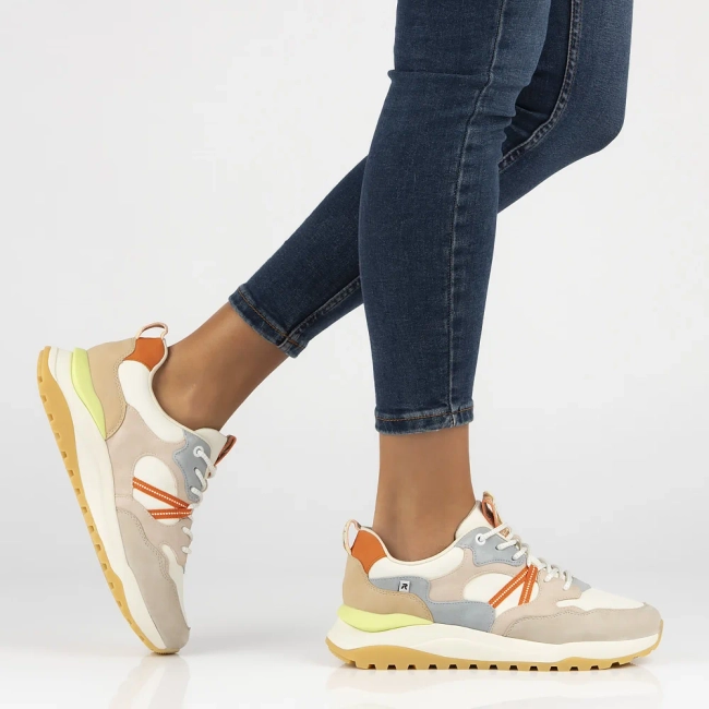 Sneakersy Rieker W2501-82 beżowe