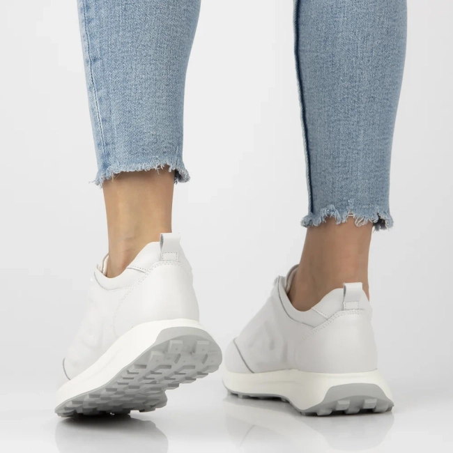 Skórzane sneakersy Filippo DP6859/25 WH białe