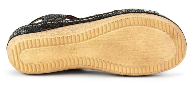 Sandały Filippo 449S Złoty Mozaika