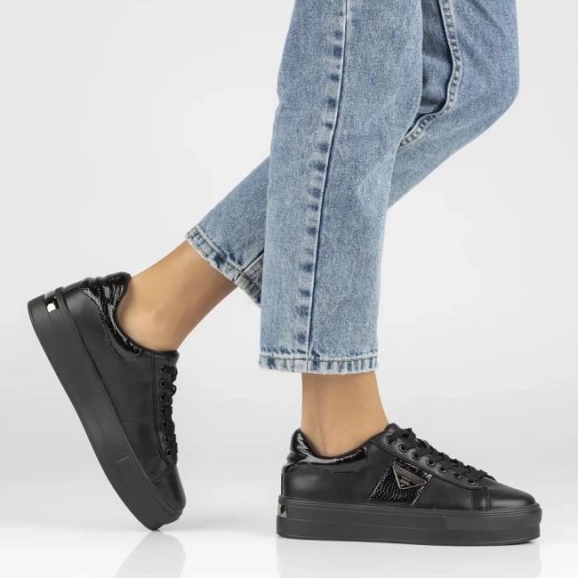 Leather shoes Filippo DP4707/23 BK black