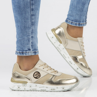 Leather Sneakers Filippo DP3542/22 BE beige