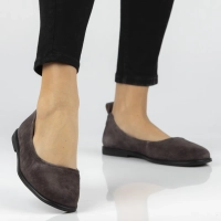 Skórzane baleriny Filippo DP7741/26 D BR brązowe