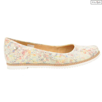Ballerinas MACIEJKA 02467-04/00-5 white squares 8022793